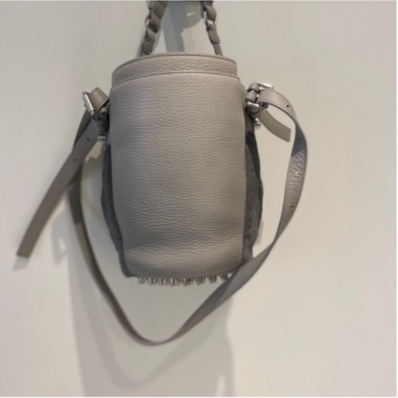 SOLD ✨ Alexander Wang 'DIEGO' Small CalfHair Panel Leather Bucket Bag - Picture 8 of 10